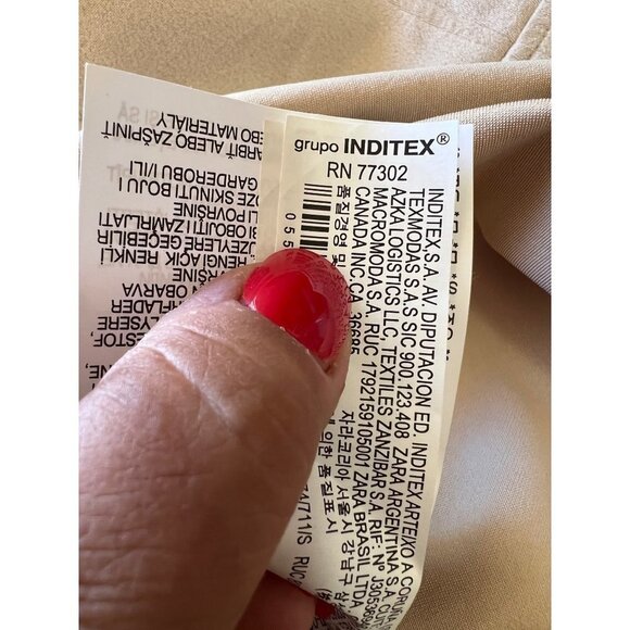 Zara micro-suede Mini Dress Color-Block Woman's size small - Picture 5 of 6